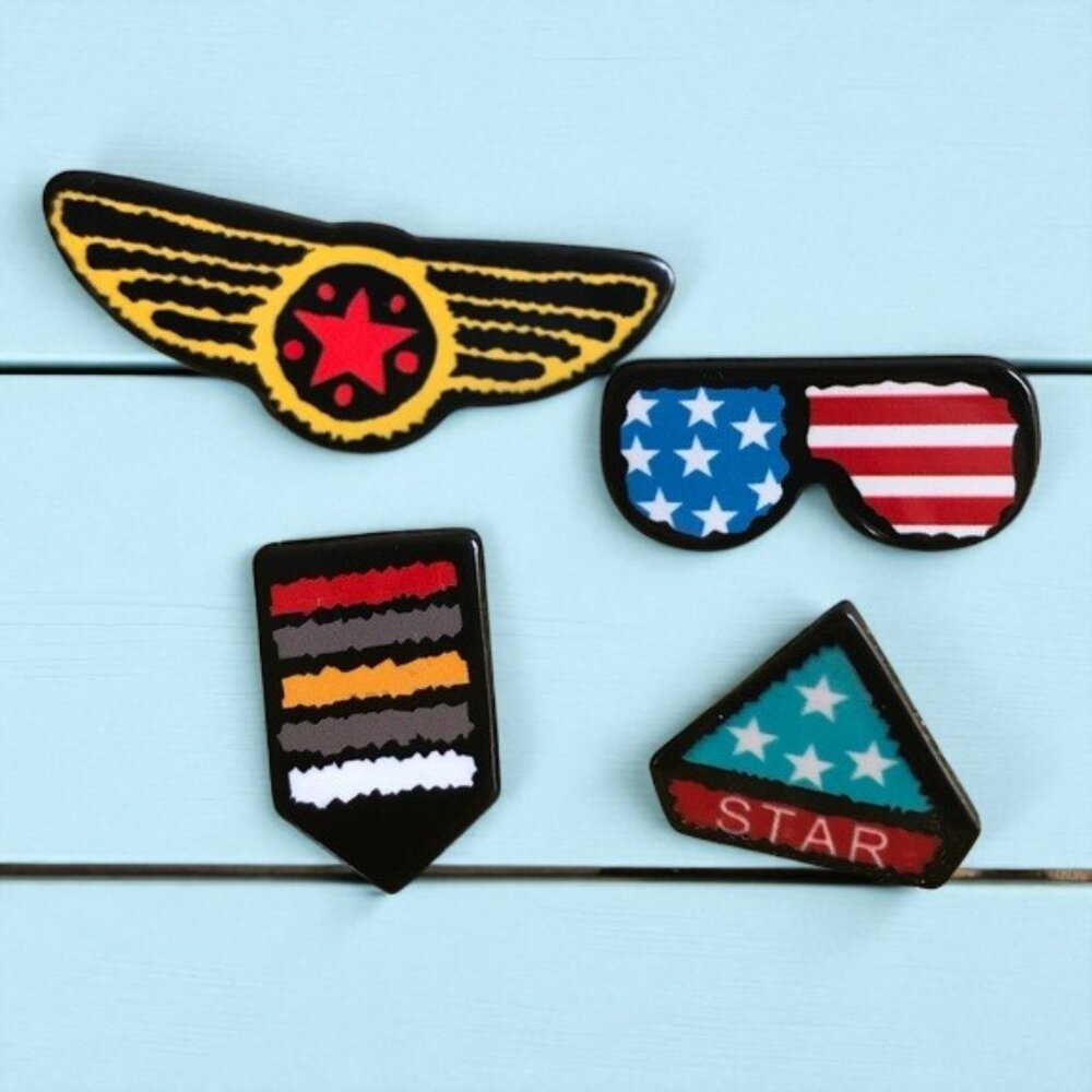 ❤️ 5/$18 - Set of 4 pcs Military badges Acrylic Pin